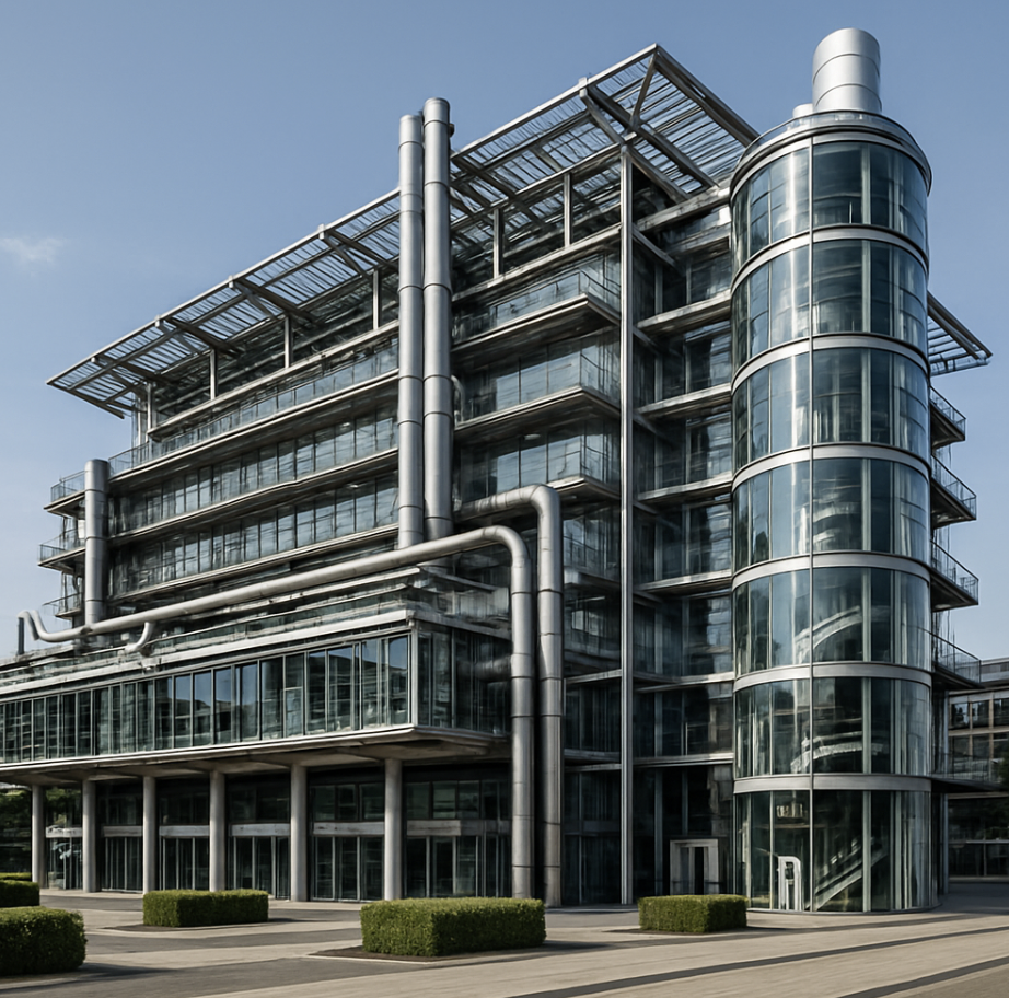 Recreación arquitectura High Tech