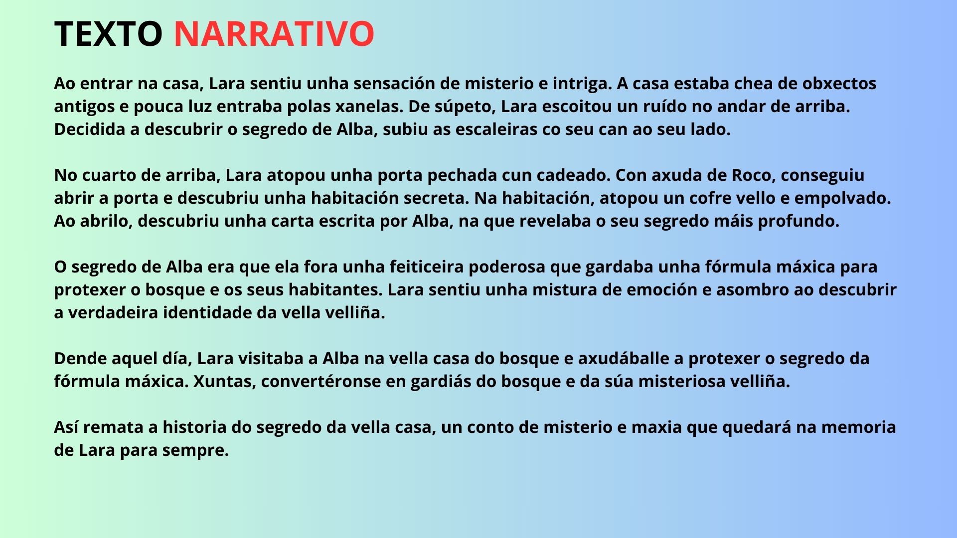 Texto narrativo