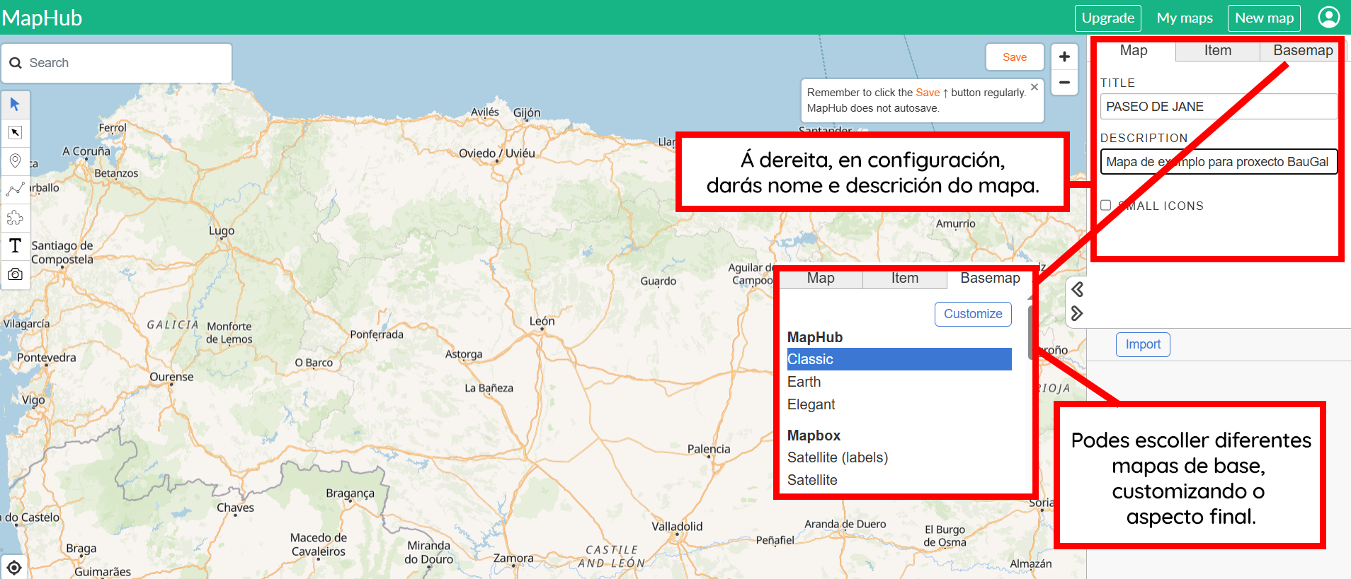 Mapa interactivo con Maphub