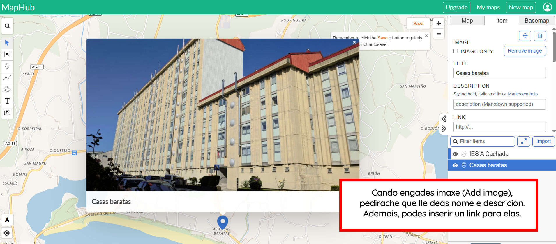 Mapa interactivo con Maphub