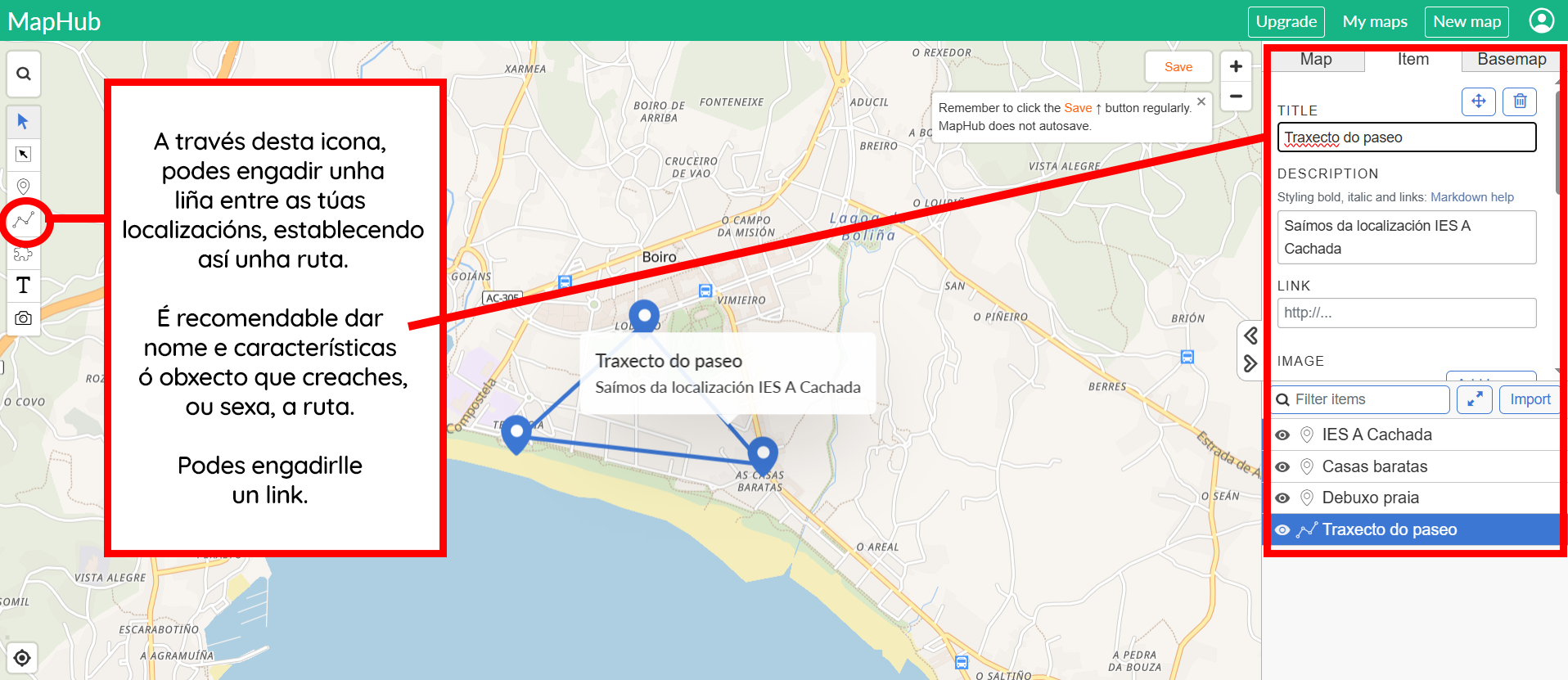 Mapa interactivo con Maphub