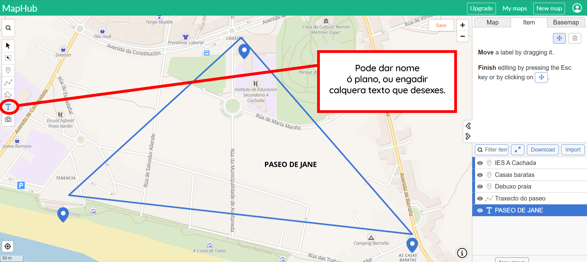 Mapa interactivo con Maphub