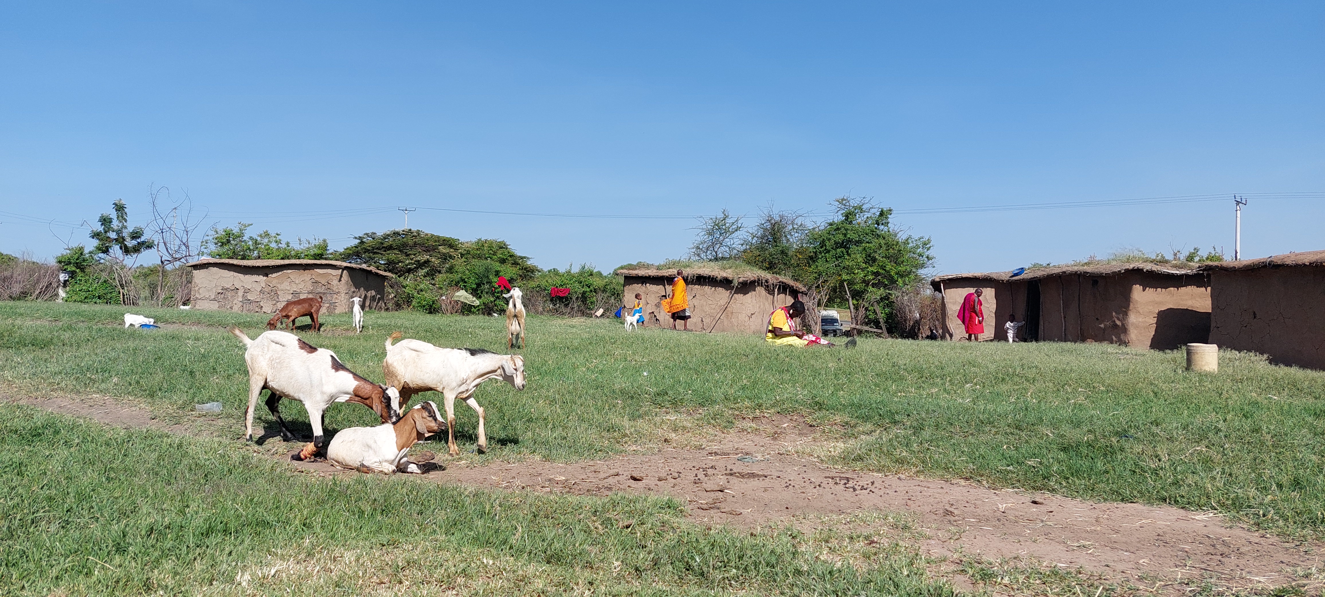 Casas de adobe en Kenya