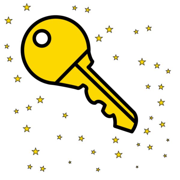Chave máxica Imaxe dunha chave máxica