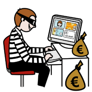 Pictograma ciberestafador