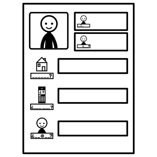 Pictograma rexistro de datos