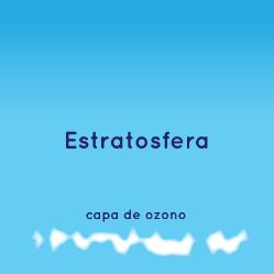 Imaxen da capa de ozono na estratosfera 