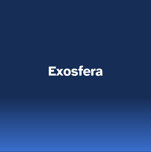 Exosfera Imaxe da exosfera cun ceo escuro
