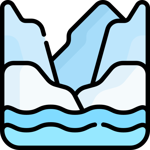 Icona representando grandes cantidades de xeo