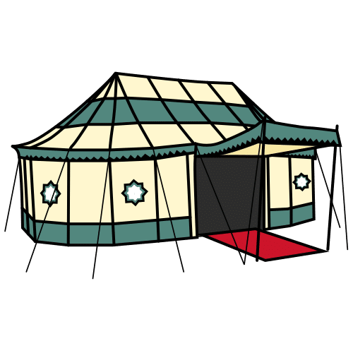 Imaxe dunha Haima no deserto