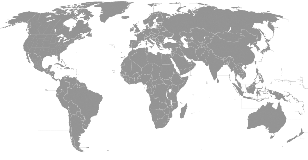 Mapamundi coa India destacado en vermello