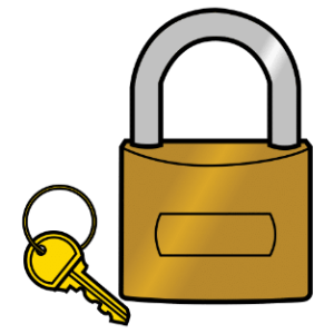 Cadeado de seguridade (Arasaac) Imaxe dun cadeado