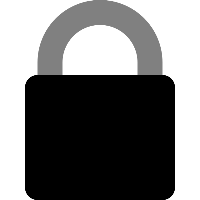 Pictograma cadeado de cor negra