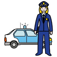 Policía (Arasaac) Muller policía