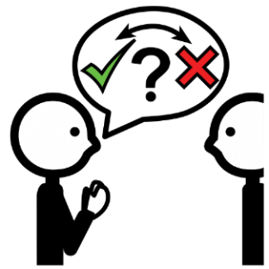 Permiso Pictograma que representa solicitar permiso