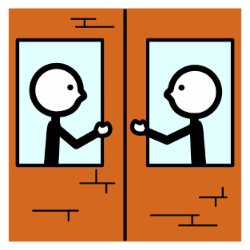 Veciñanza (Arasaac) Veciñanza falando e chegando a acordos