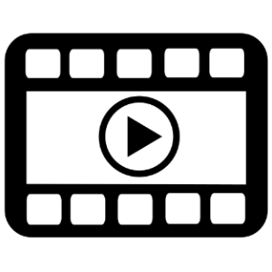 Vídeo (Arasaac) Pictograma coa icona de vídeo