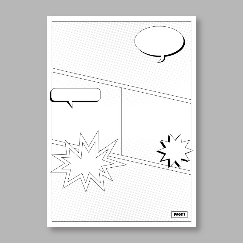 Modelo banda deseñada con bocadillos