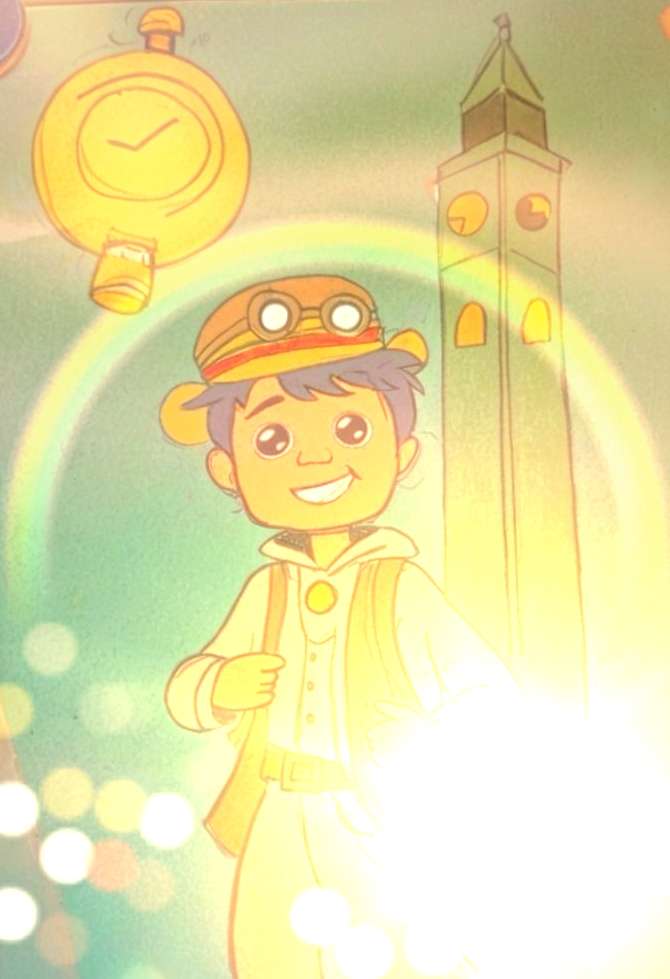 Bregoán envolto nunha enorme luz dourada