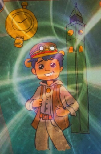 Na imaxe Breogán atopase mergullado no túnel do tempo