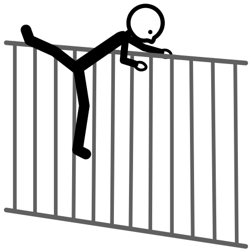 Imaxe dunha persoa escapando