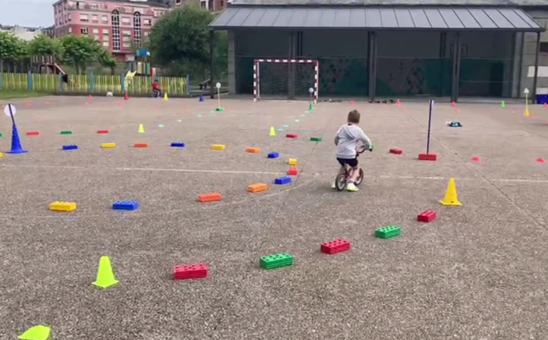 Fotografía dun circuíto de educación viaria.