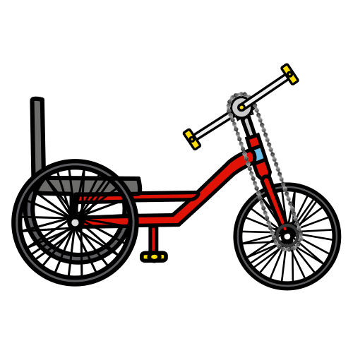 Pictograma que representa unha handbike