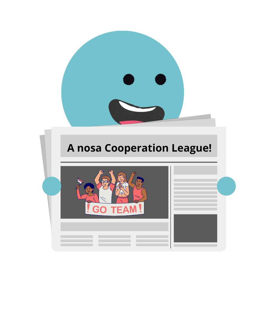 Debuxo que amosa unha nova noticia na prensa