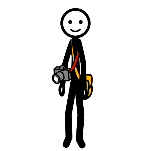 Pictograma que representa a unha persoa xornalista