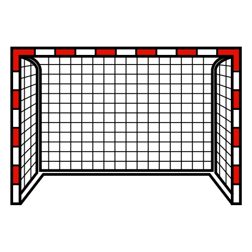 Pictograma que representa unha portería de balonmán