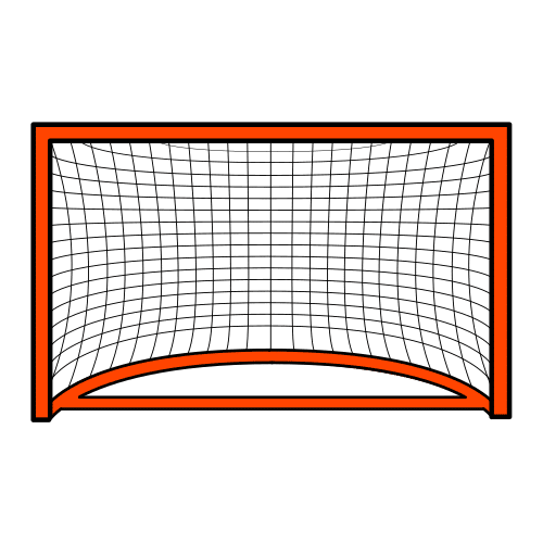 Pictograma que representa unha portería de hóckey