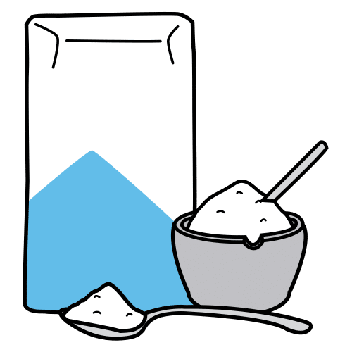 Pictograma que representa o azucre