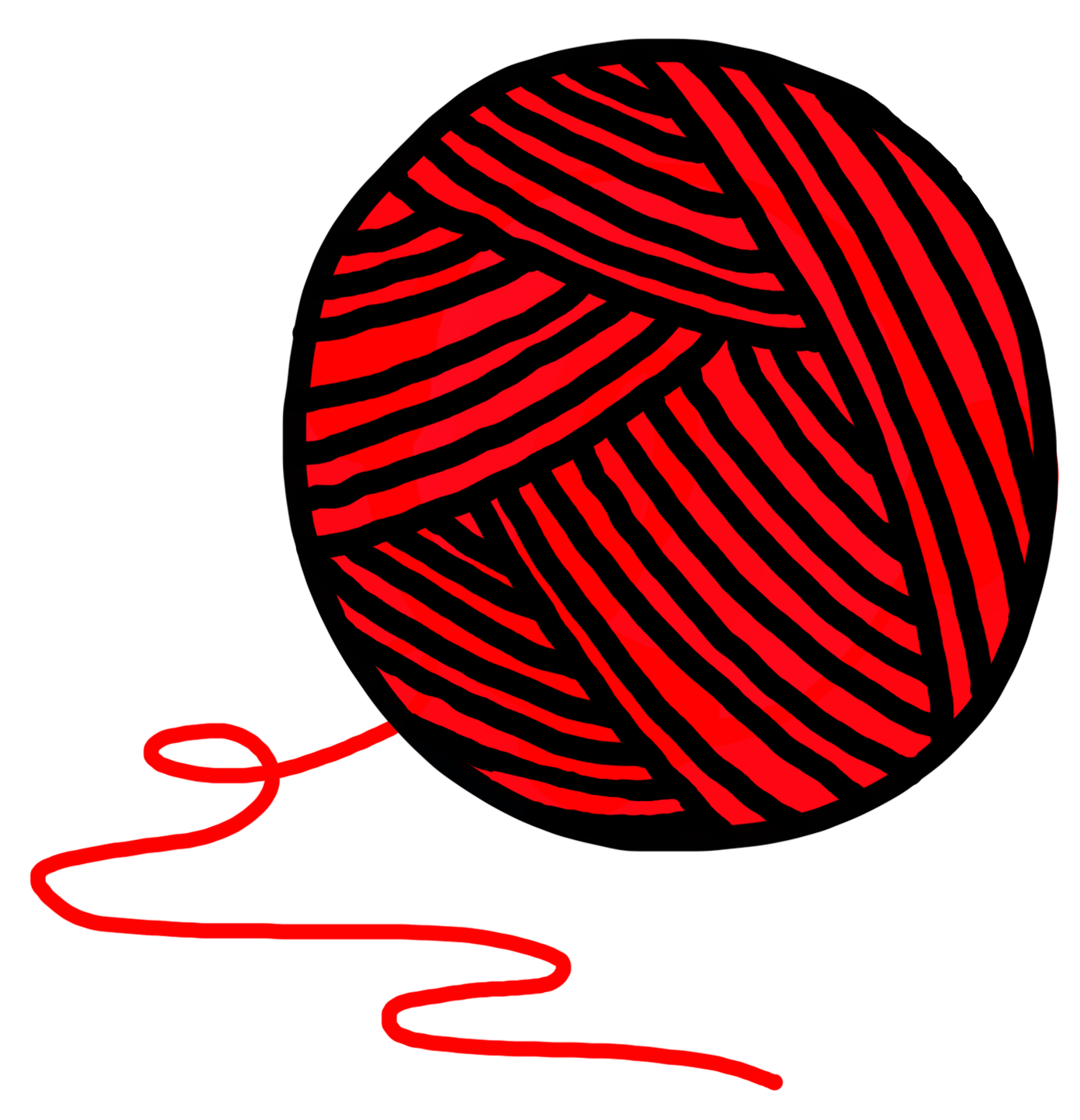 Debuxo dun fío vermello