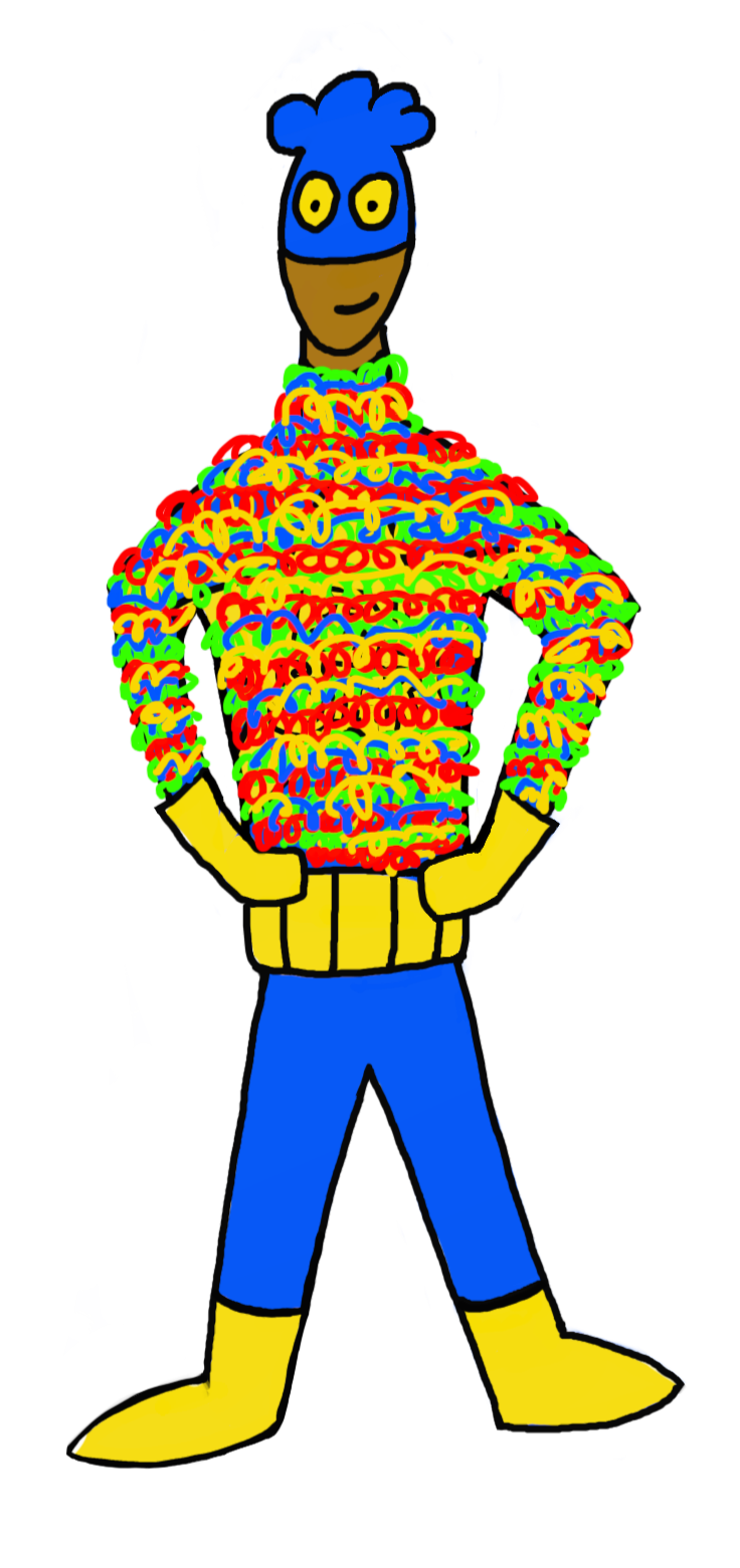 Debuxo de Ben Star cun xersei de cores