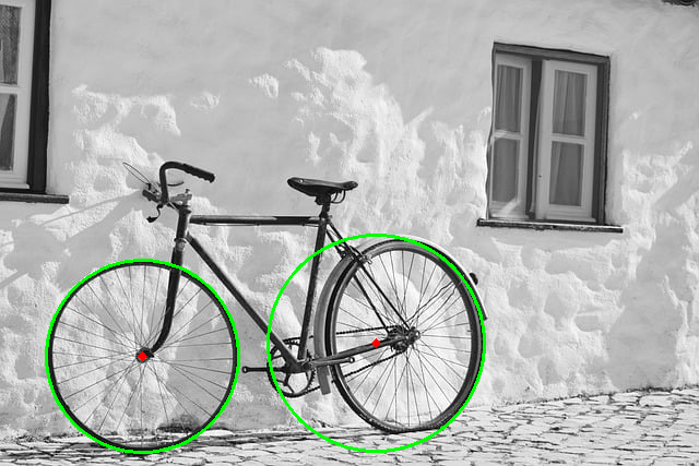 Resultado detección círculos