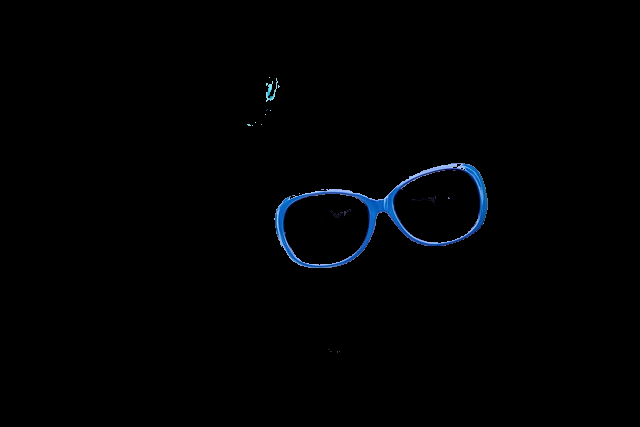 Resultado segmentación azul