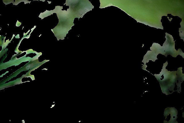 Resultado segmentación verde