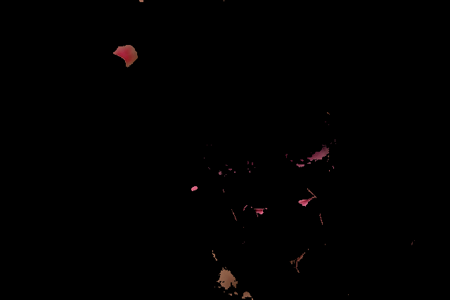 Resultado segmentación vermello