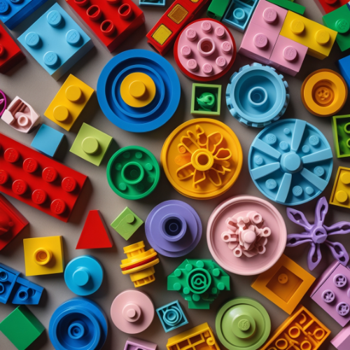 Pezas de lego soltas