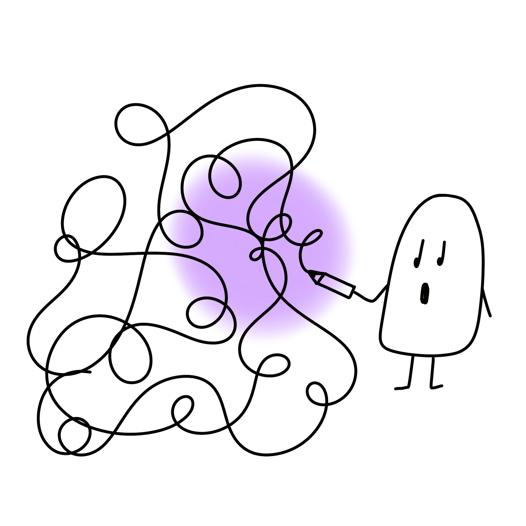 Ilustración que amosa un monicaco  pintando