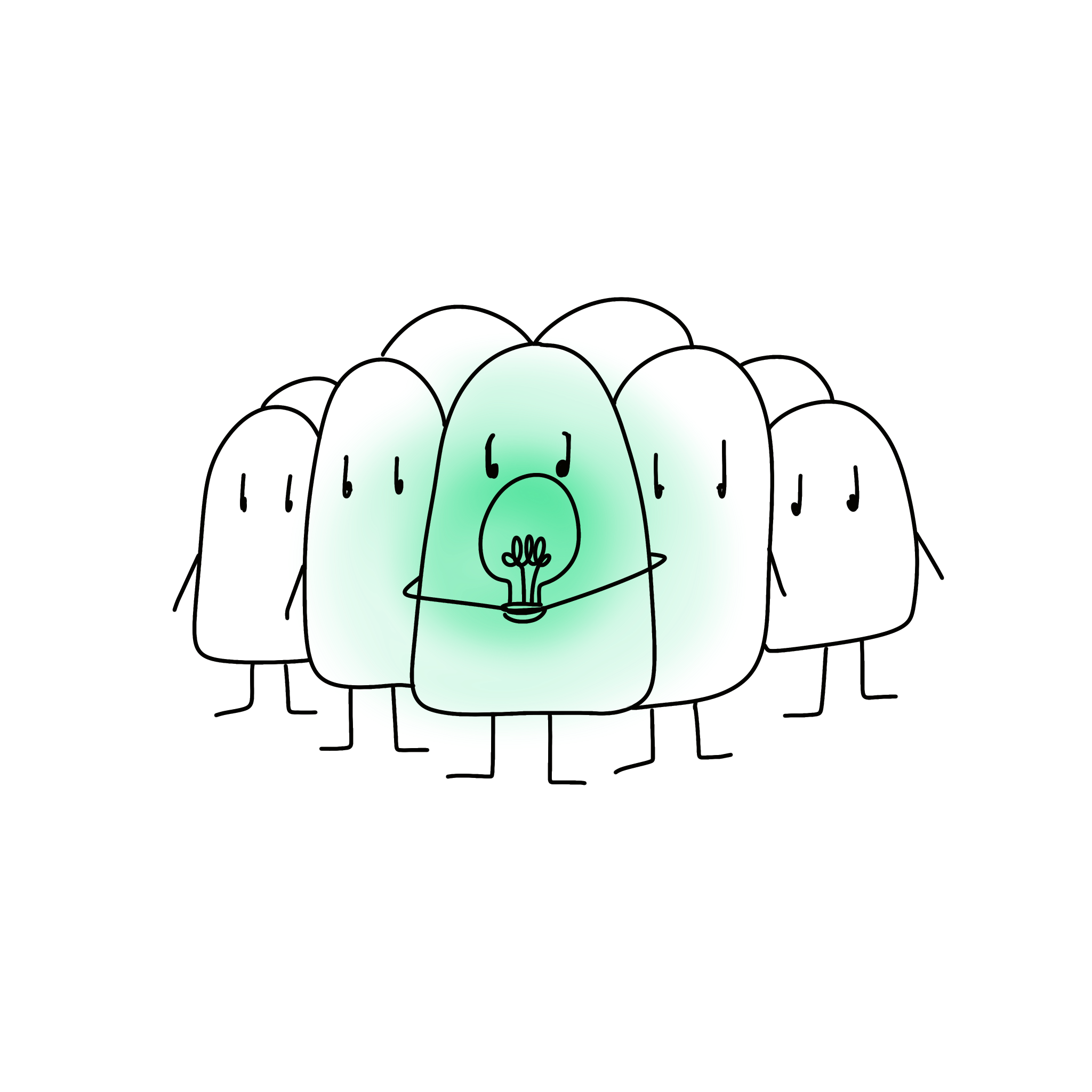 Monicacos visibles cunha bombilla