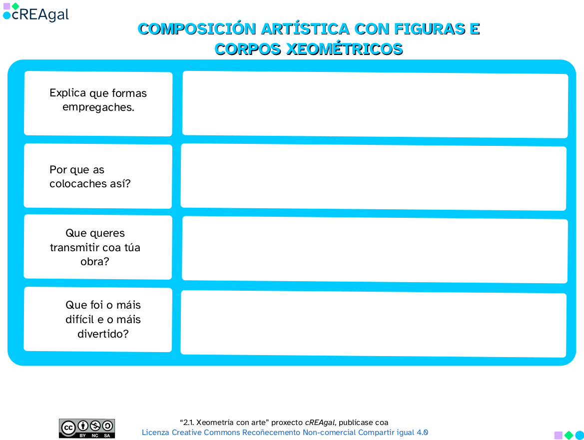 Ao premer leva á ficha de xeometría con arte en pdf (abre nova xanela) 2.1. Composición figuras xeométricas