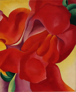 Obra pictórica Red Canna (1923) de Georgia O'Keeffe