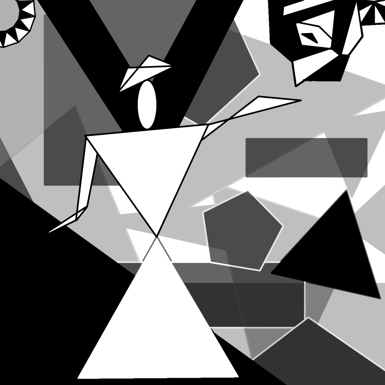 Unha imaxe que simula o cubismo.