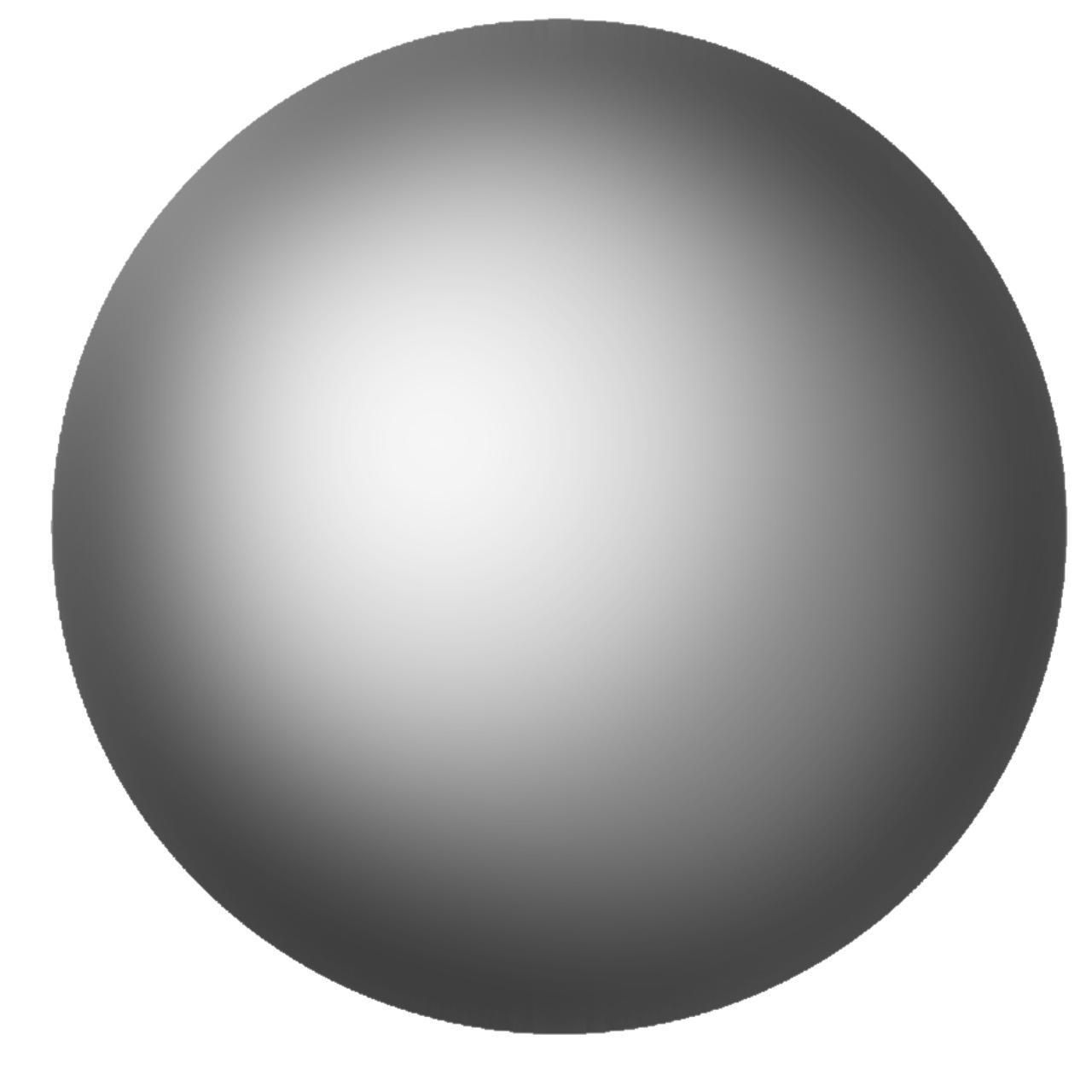 Unha esfera en grises