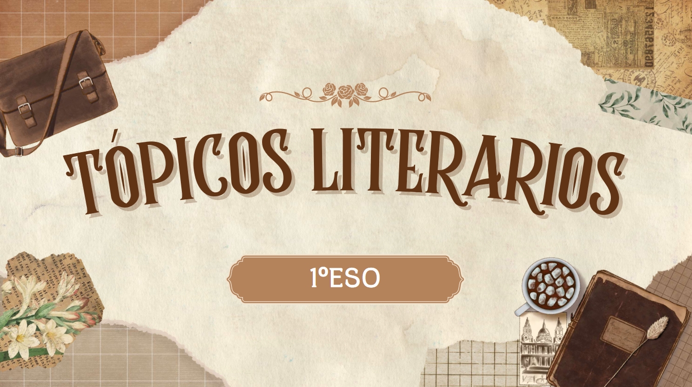 A portada do documento Tópicos literarios