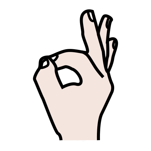 Man facendo o xesto de ok