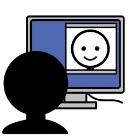 Pictograma de chatear