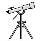 Pictograma de telescopio
