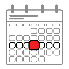 Imaxe dun calendario marcando o xoves ou quinta feira